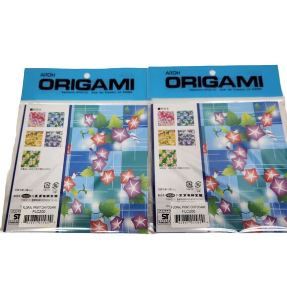 HUGE Aitoh Yasutomo Japanese FoldEms Origami Paper Oriental Paper Lot 200 Sheets - Picture 4 of 9